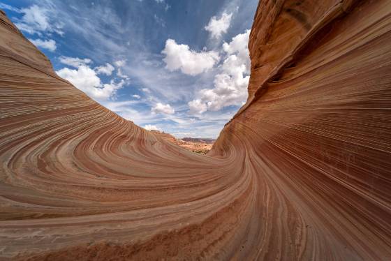 The Wave at 10mm 2 The entrance to The Wave in Coyote Buttes North, Arizona